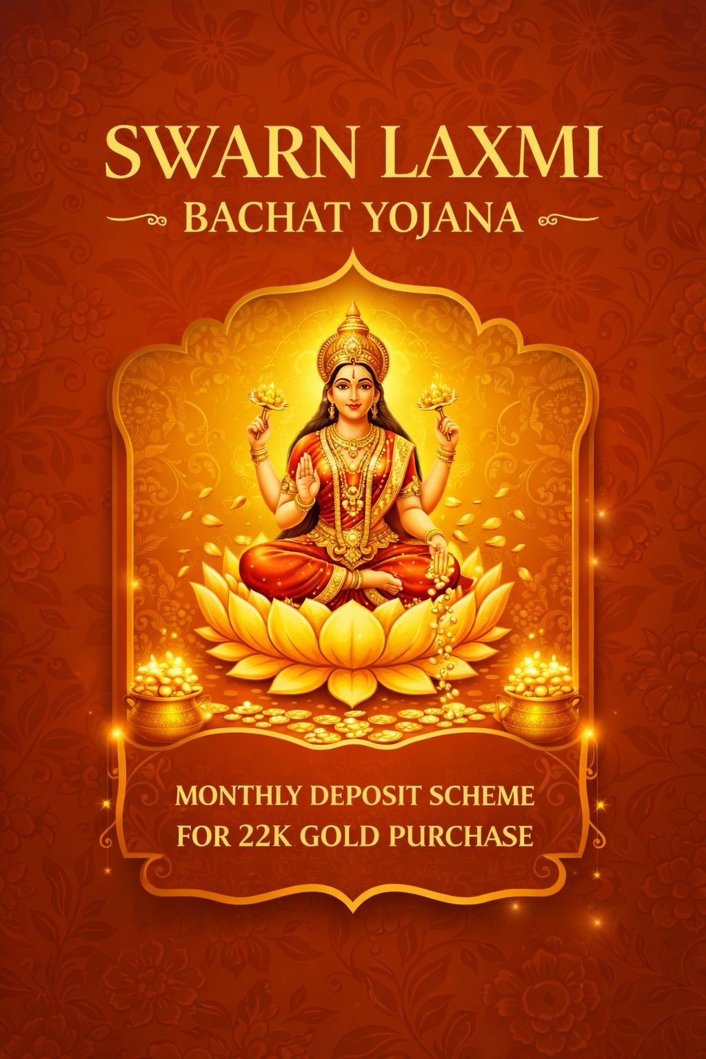 Swarn Laxmi Bachat Yojana 22K - Monthly Deposit Scheme for 22K Gold by JMD Jewellers