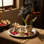 Silver Puja Thali Set